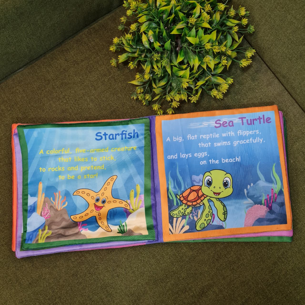 Introduce your little one to a world of fun learning with this colorful Learning toy for kids . Designed to be soft, safe, and interactive, this cloth book helps children learn new concepts while enjoying playtime.